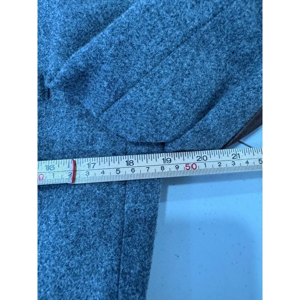 J. Crew Men Grey Ludlow Blazer Jacket Wool Elbow Patches 38S